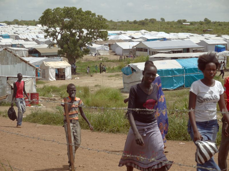 UN-Lager in Juba 2015.