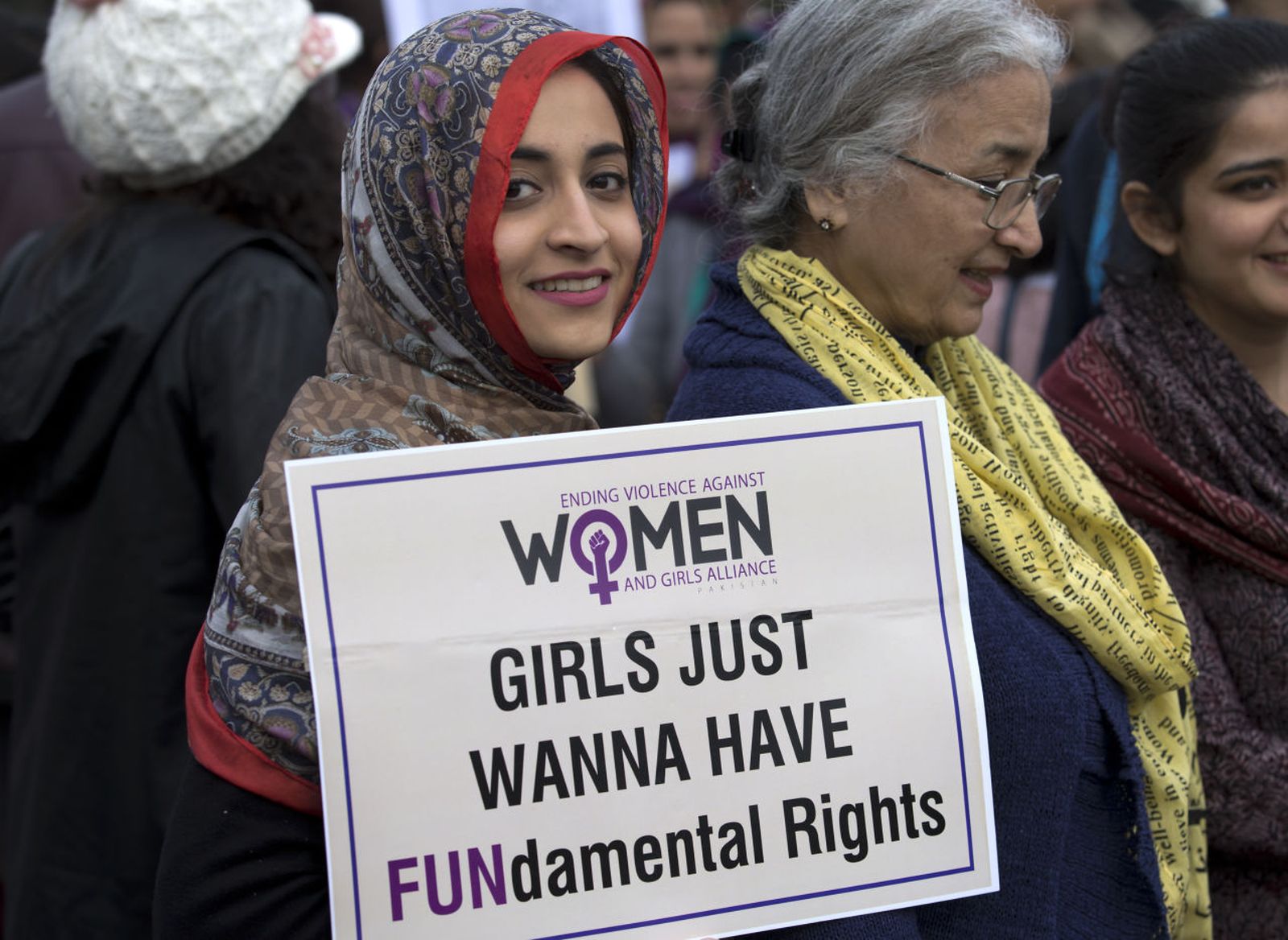 B.K. Bangash/picture-alliance/AP Photo Women’s rights rally in Islamabad in 2019.