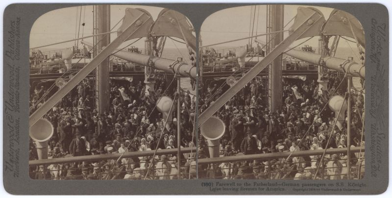 German migrants bound for New York in the late 19th century.