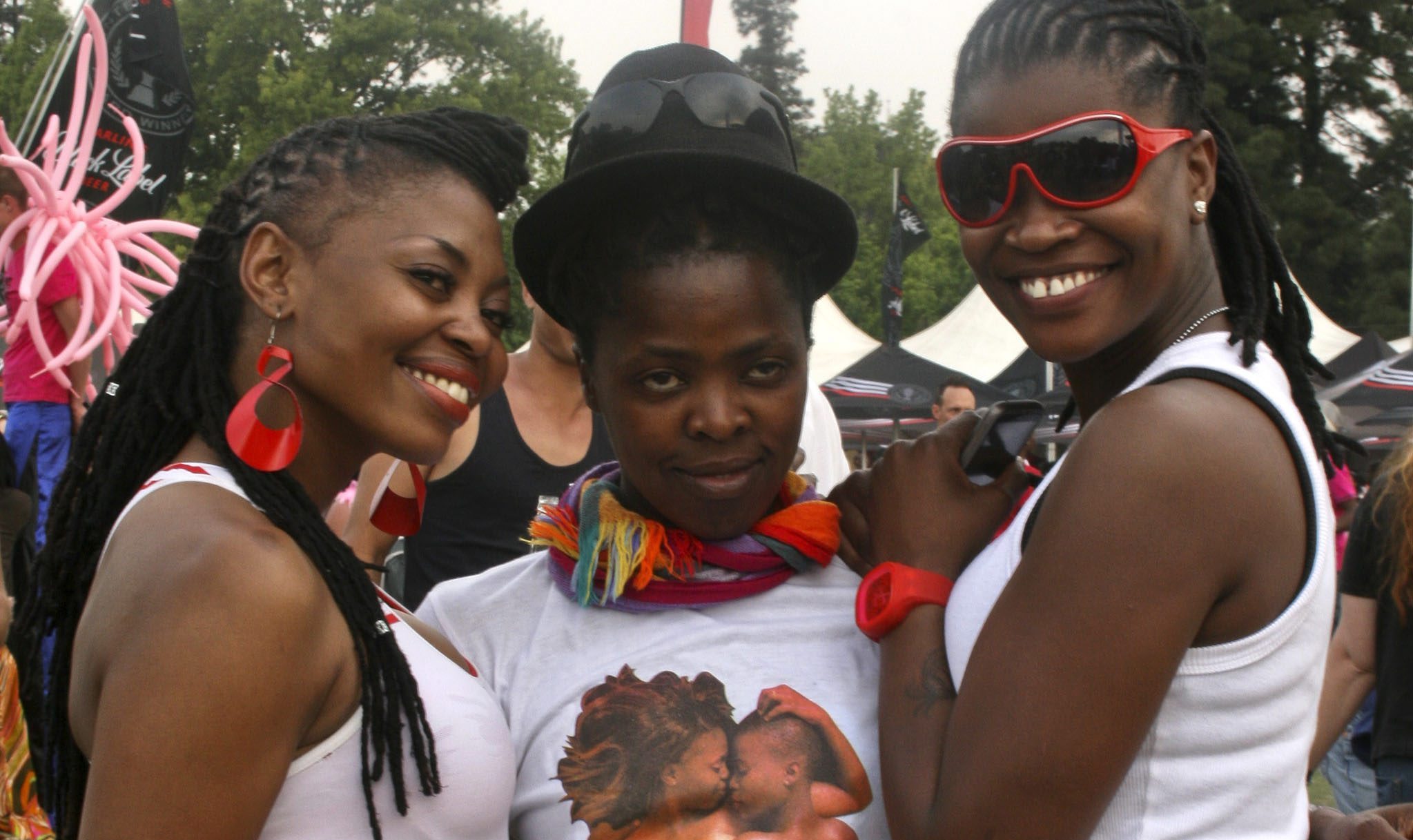 Teilnehmer des Gay Pride Johannesburg.