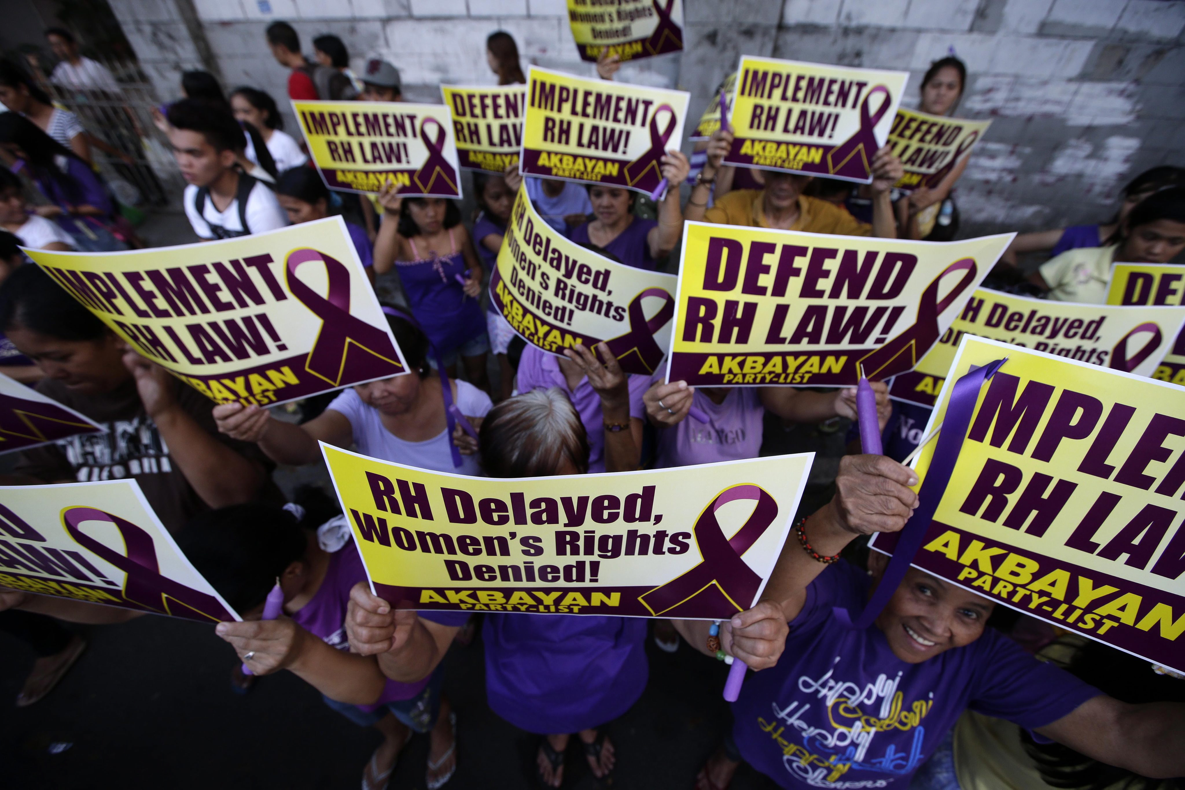 Protest vor dem Supreme Court, der im März die Implementierung des Reproductive Health Act blockierte.