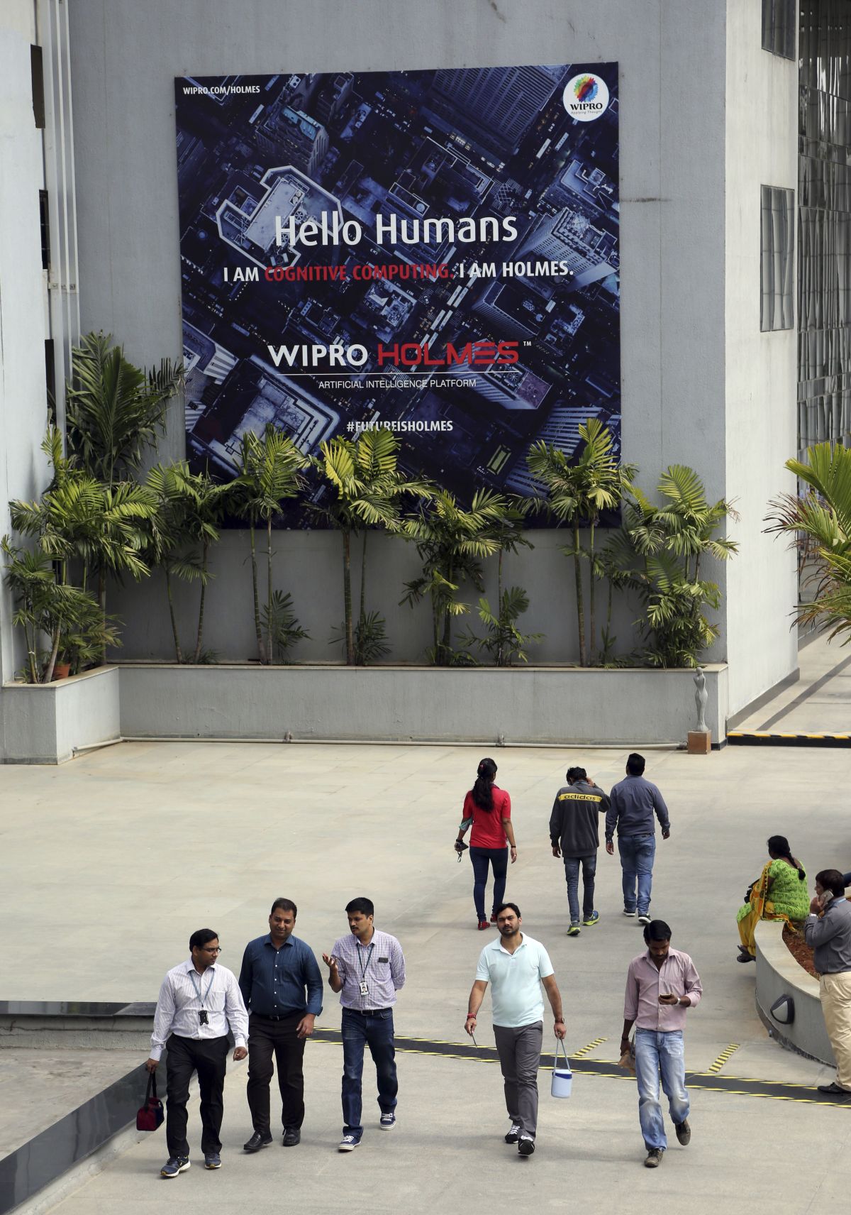 Even information-technology jobs are not safe: WIPRO headquarters in Bangalore in 2016.