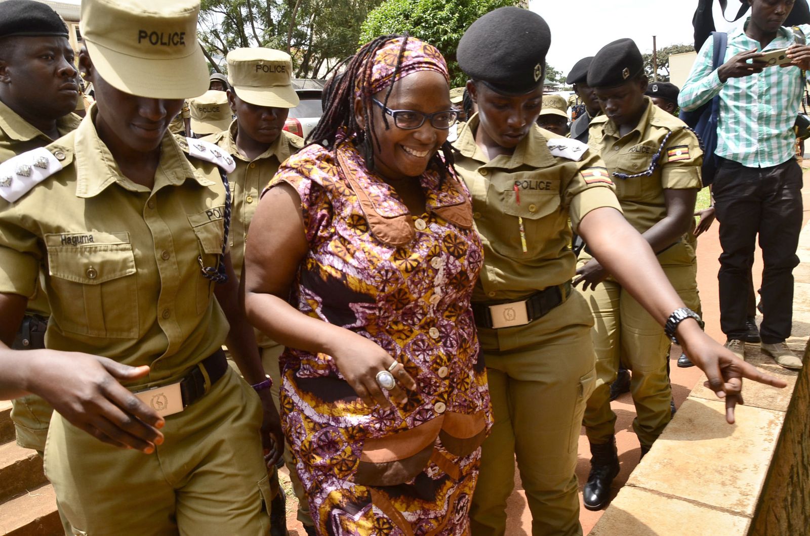 University lecturer Stella Nyanzi arrested in the Ugandan capital Kampala.