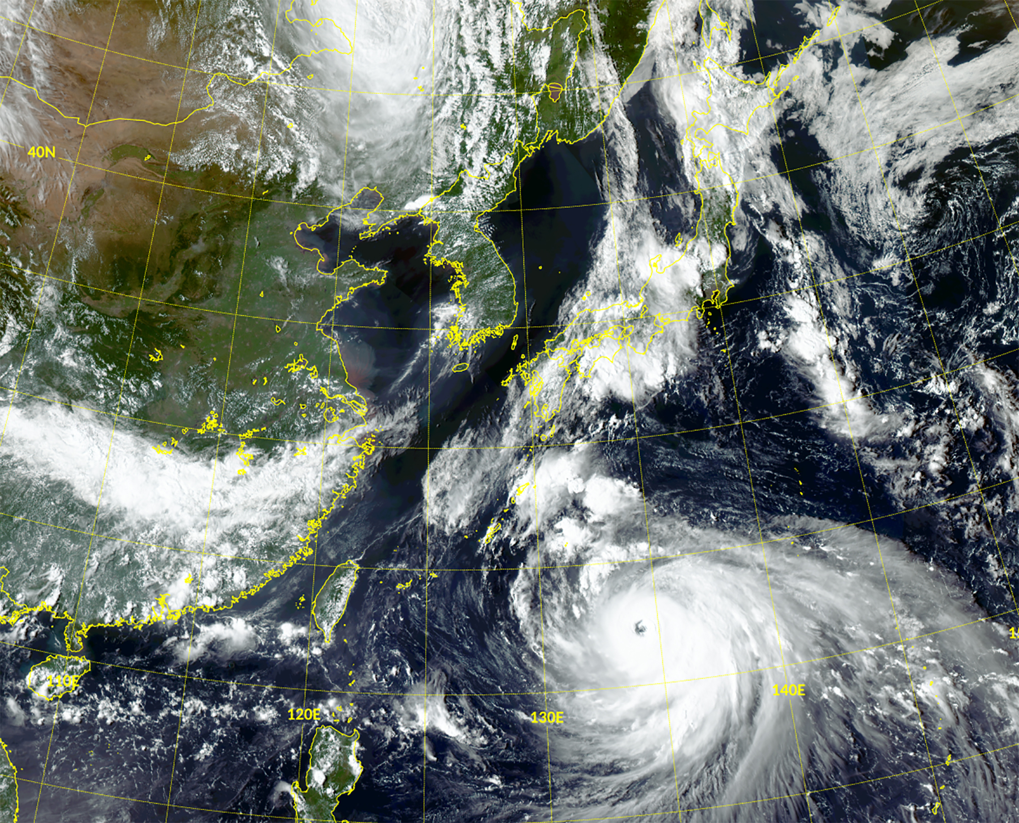 “In an unsustainable global environment, every nation will suffer”: Typhoon Haishen on 4 September 2020.