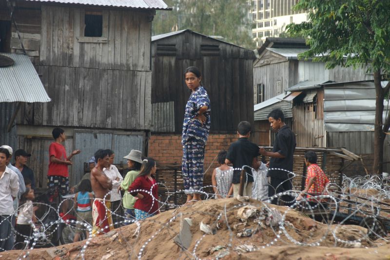 Die Bewohner dieser informellen Siedlung in Kambodschas Hauptstadt Phnom Penh  wurden 2006 vertrieben.
