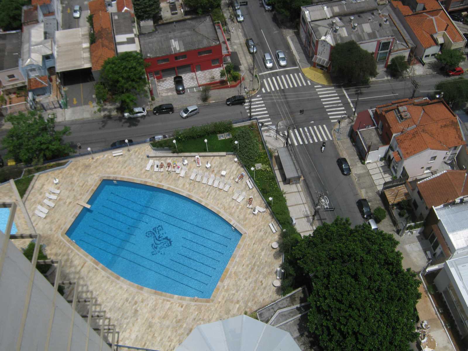 DEM Swimming pool of a well-protected condominium complex in Sao Paulo.