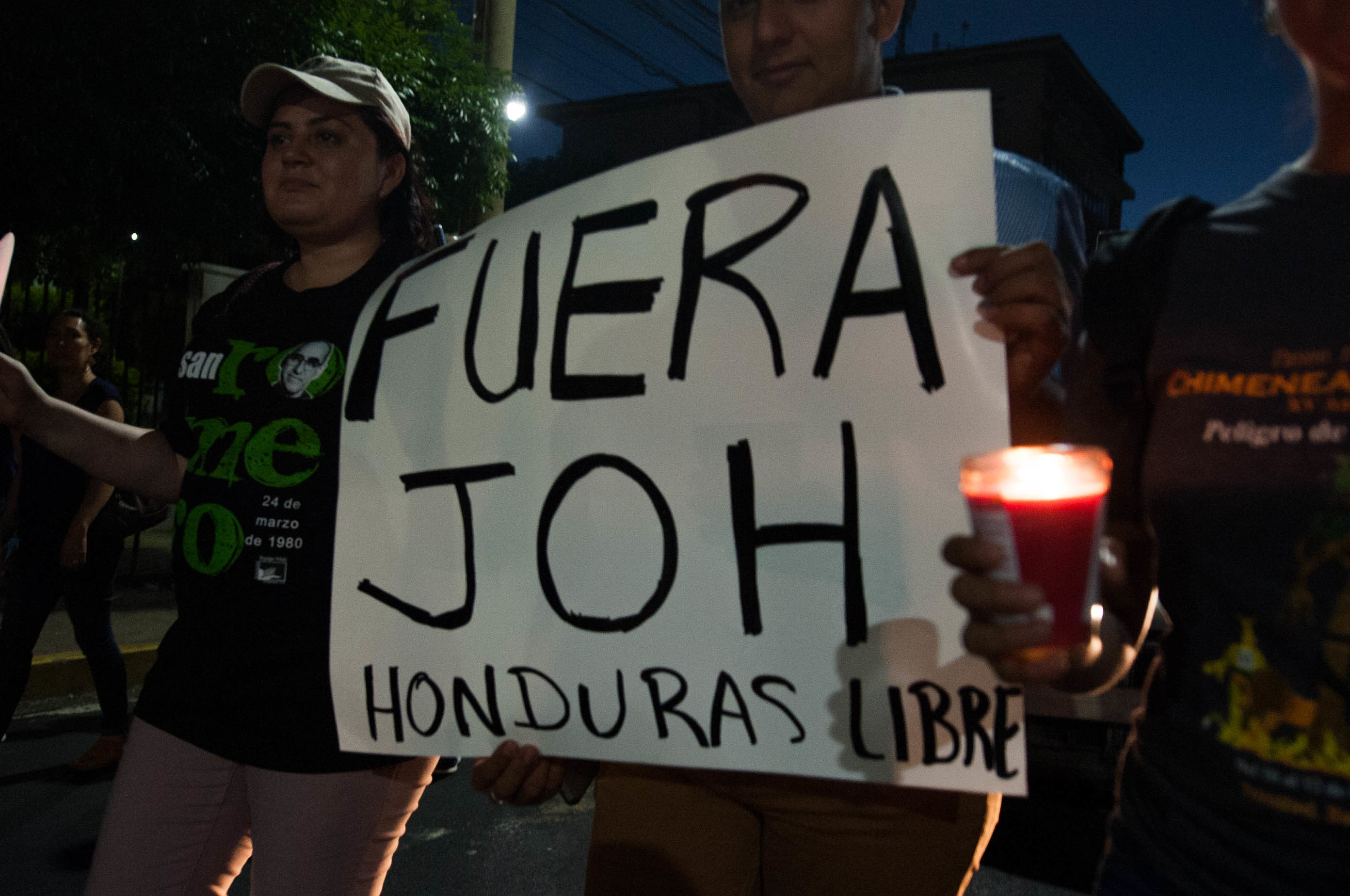 picture-alliance/ZUMA Press Proteste gegen Honduras' Staatspräsident Juan Orlando Hernández (JOH).