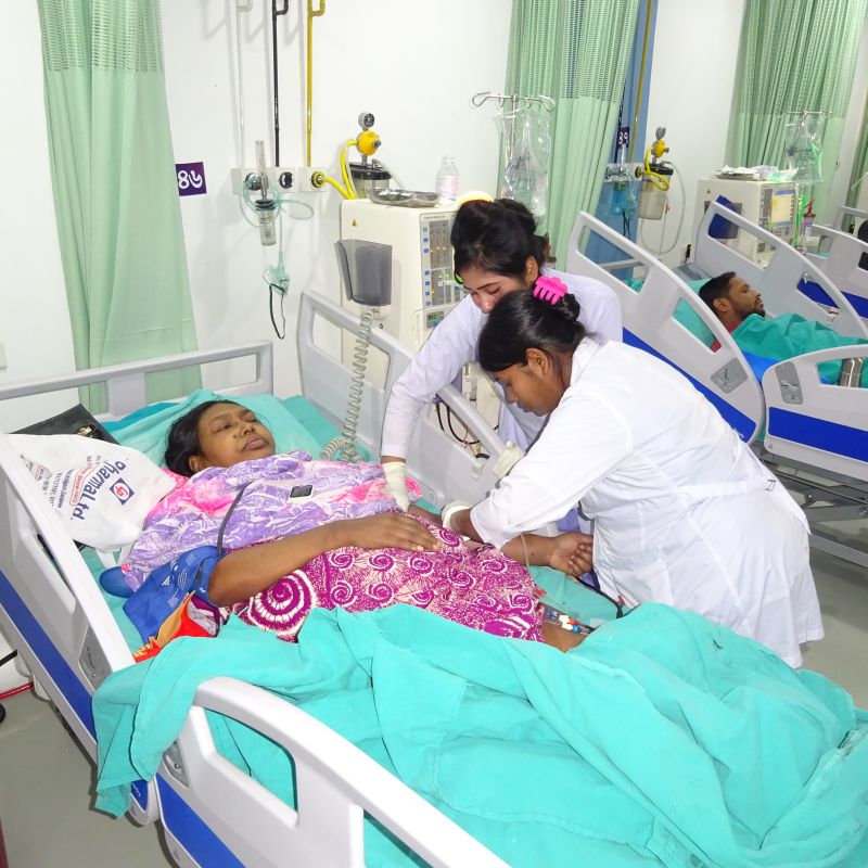 GK GK-Dialyezentrum in Dhaka.