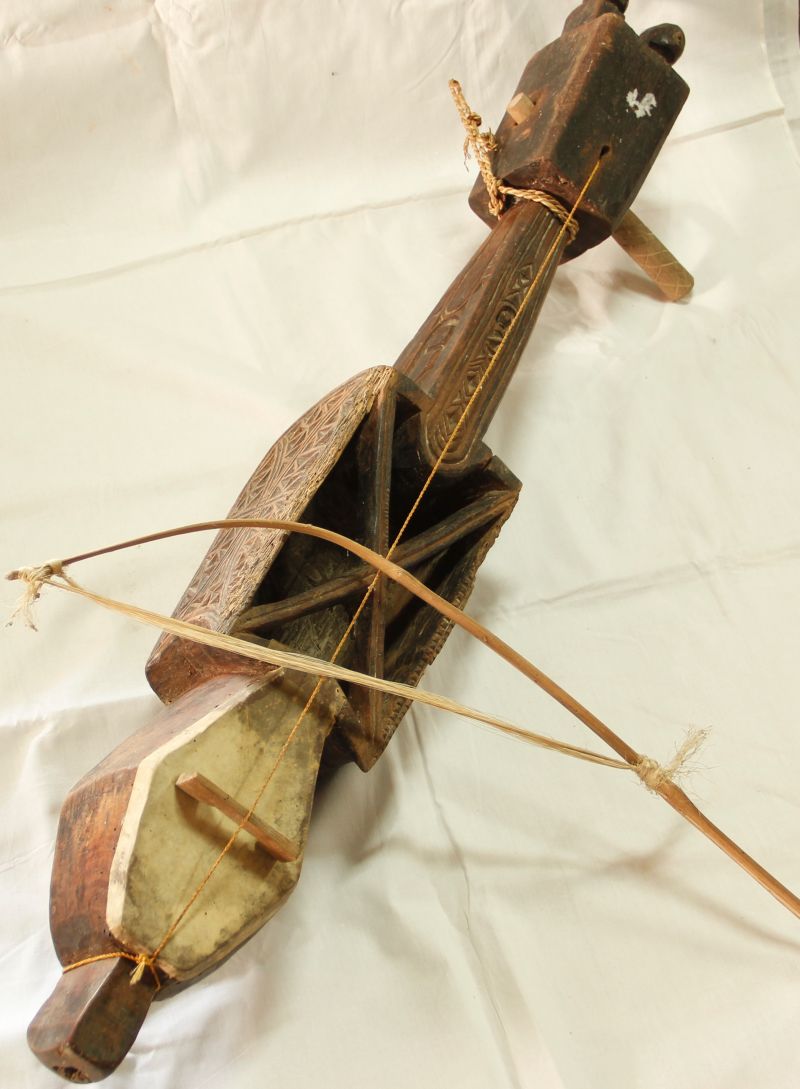 A traditional Santal string instrument.
