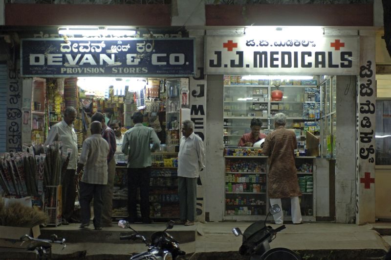 The global rise began in the domestic market: pharmacy in Bangalore.