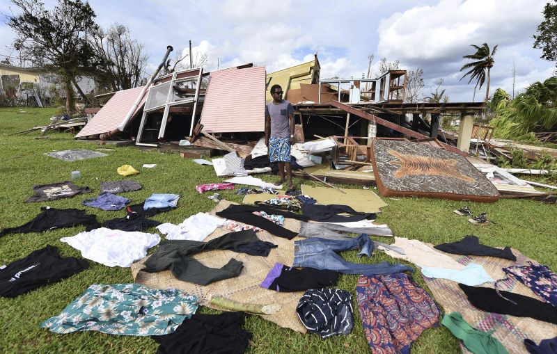 “Small island states in the Pacific are in serious trouble already”: typhoon damages in Vanuatu.