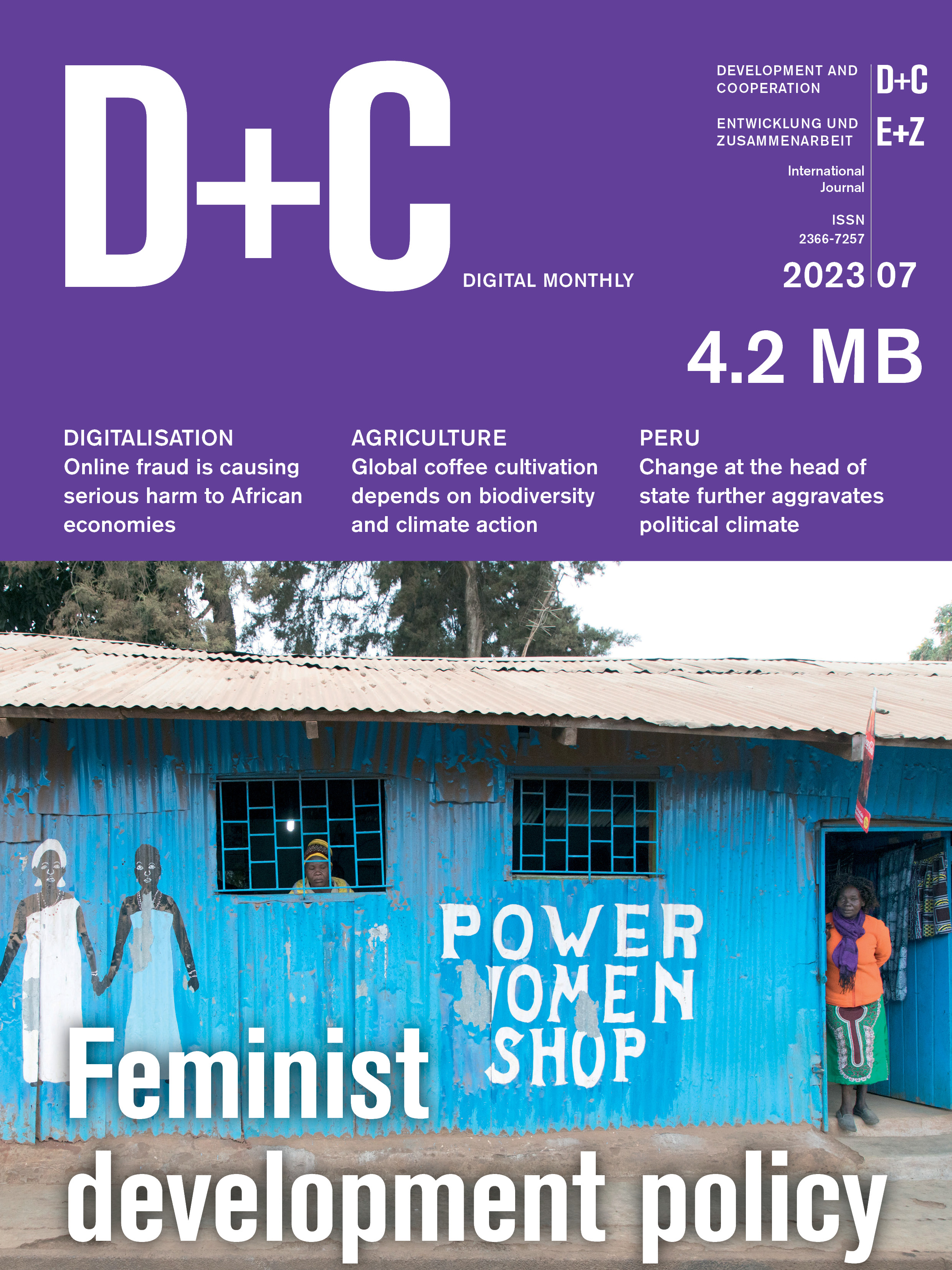 Title of the July Digital Monthly of D+C