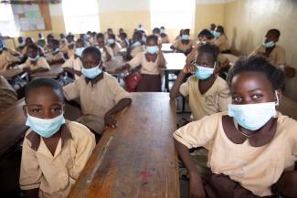 Schulkinder im Senegal.