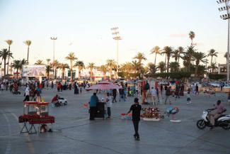 In Gedenken an die Opfer des Gaddafi-Regimes wird dieser zentrale Platz in Tripolis „Platz der Märtyrer“ genannt.