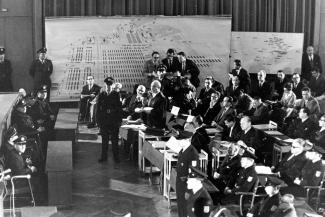 The first Frankfurt Auschwitz trial, 1963. 