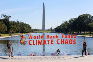 Climate protest in Washington in 2022. 