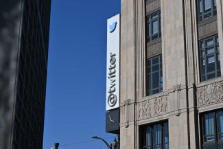 Algorithms serve corporate interests: head office of Twitter in San Francisco.