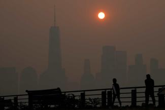 New York City smog in June 2023. 