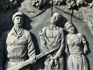 Monument commemorating the Ovaherero and Nama genocide in Windhoek.