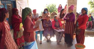 Childaid Network Childaid orientation on nutrition and other maternal health issues in Ramechhap district, 2023.