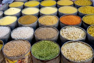 Crops at a market in Morocco. 