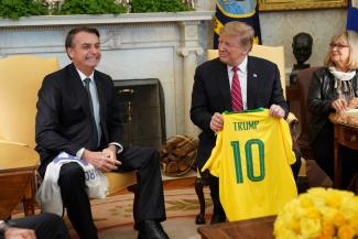 Bolsonaro and Trump 2019 in Washington. 