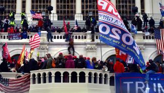 Erstürmung des Capitols in Washington am 6. Januar 2021.