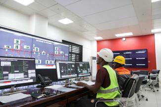 In Uganda, it’s not just the CV that counts: workers at a hydropower plant in Kiryandongo.