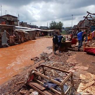 The informal settlement of Mathare was among the areas hardest hit by the floods.