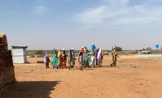 Women are primarily responsible for managing their families’ daily lives in the Aboutengue refugee camp.