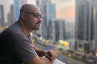 Sherif Arafa ist ein Bestsellerautor aus Ägypten und ein politischer Karikaturist.