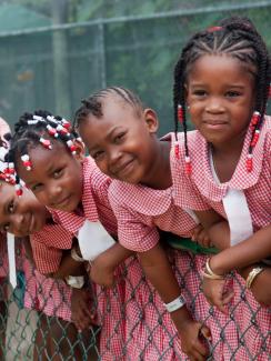 Mädchen in Jamaika.