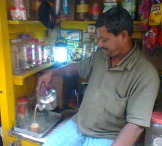 Street-side business in Kolkata.