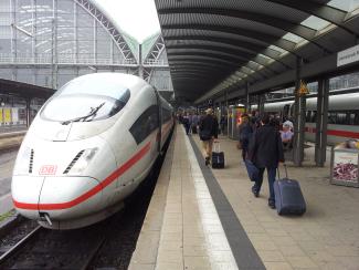 Energy-efficient transport: German high-speed train ICE beats cars as well as airplanes.