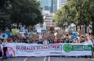 Global climate strike: rally in Frankurt