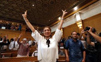 picture-alliance/AP Photo Souad Abderrahim of the Muslim Ennahda party is the mayor of Tunis.
