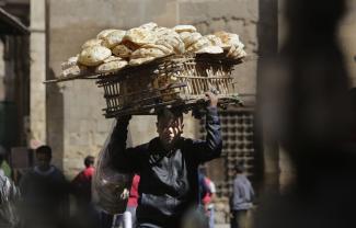 Street vendor in Cairo: Egypt's informal sector is huge.