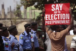 An angry citizen in Abuja.