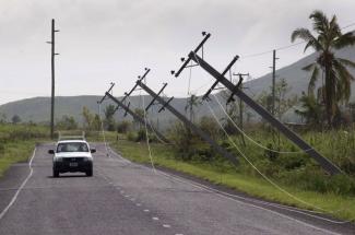 The damages caused by Cyclone Winston amounted to 11 % of Fiji’s gross domestic product.