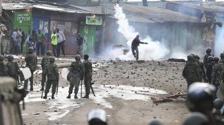 Election-related protest In Nairobi.