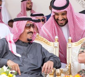 King Salman of Saudi Arabia (left) recently made his son, Prince Mohammad bin Salman, next in line to the throne.