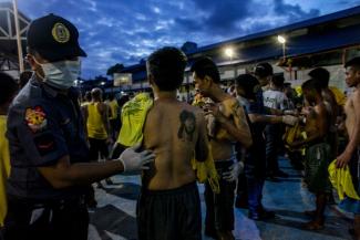 No place for minors: surprise inspection in Manila Central Jail in June 2018.