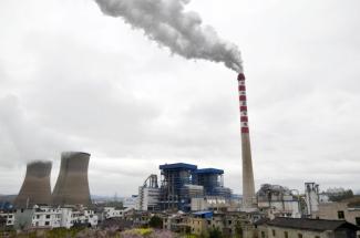 China still counts on coal for power production. Coal-fired power plant in Tongren city in the southwestern province of Guizhou.