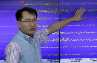 Ein südkoreanischer Wissenschaftler analysiert das Erdbeben, das ein nordkoreanischer Nukleartest im September verursacht hat.