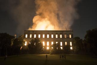 Unwiederbringliche Verluste: Das Nationalmuseum in Rio de Janeiro ging in Flammen auf.
