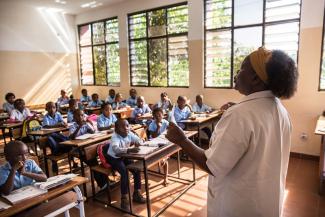 Professora Felizarda Zaqueu in Maputo.