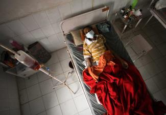 TB patient in Ahmedabad, India.