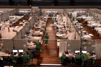 Temporäres Covid-19-Krankenhaus in São Paulo.