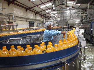 Food processing has great potential in Africa: inside a Kenyan juice-production facility.