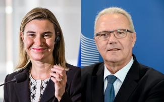 Federica Mogherini, High Representative for Foreign Affairs and Security Policy and Neven Mimica, Commissioner for development affairs.
